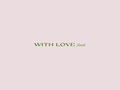With Love Florals brand brand design brand identity branding branding agency designer graphic design logo logo design