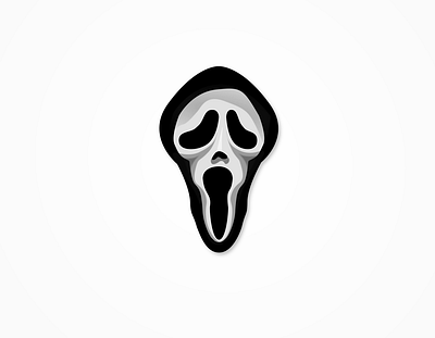 scream design horror icon illustrator inkscape movie vector