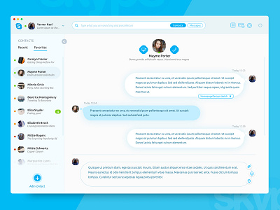 Skype app blue messaging skype sketch