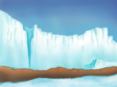 Ice Age design digitalpainting iceland illustration painting sketch white