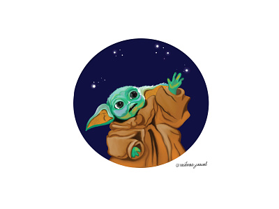 Star Wars (Baby Yoda) baby yoda design graphic design illustration illustration art illustrator may the 4th be with you procreate starwars