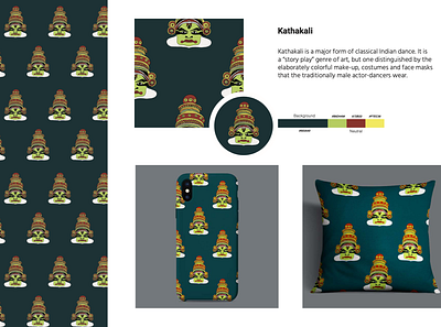 Indian Pattern design (Kathakali) art artwork design graphic design illustration illustration art illustrator