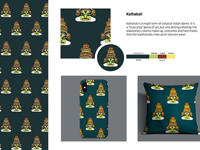 Indian Pattern design (Kathakali)