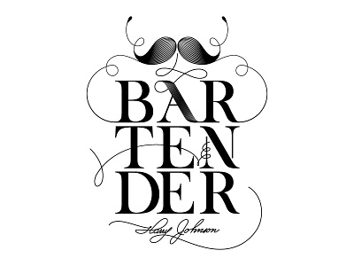 Bartender typography