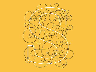 Coffee Hype customtypes handlettering handwriting lettering lines typography