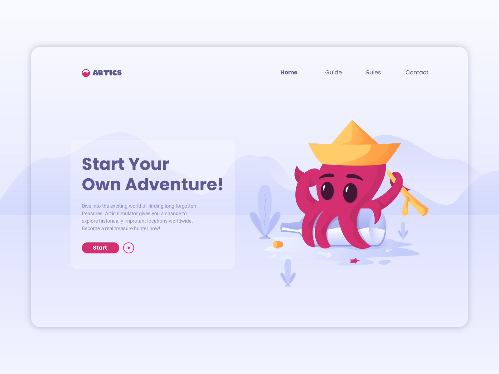 Landing Page Concept For Water Park By Nanda Wahyu On Dribbble