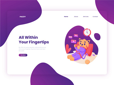 Digital wallet landing page concept cryptocurrency design digital flat design hero header hero image illustration landing page ui wallet web design