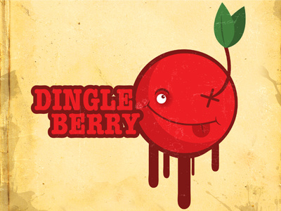 Updated Mr. Dingle Berry berry character graphic design illustration logo