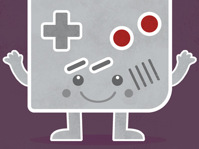 Game On! boy button character face game nes video