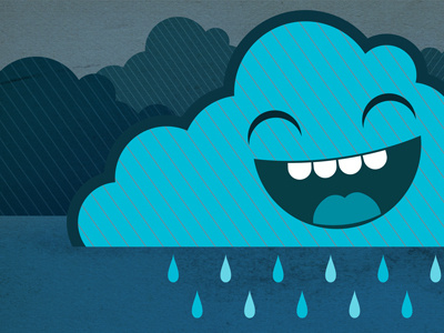 Rain Cloud character cloud illustration rain storm summer