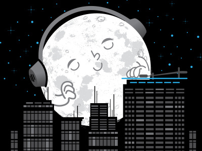 DJ Craterface city moon spin stars