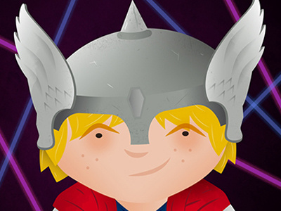 Superhero Elementary Picture Day: Thor avengers comics helmet illustration laser marvel picture thor