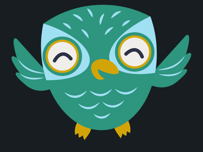 Happy Owl animal owl vector