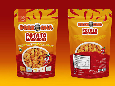 POTATO MACARONI PACKAGING box packaging design food packaging packaging packaging design standing pouch