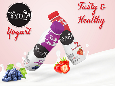 Yola Yogurt box packaging food packaging label packaging packaging design