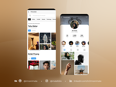 Re Design Mobile App Instagram