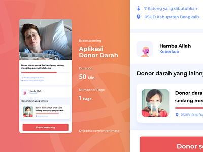 Brainstorming - Aplikasi Donor Darah adobe character design illustration ui ui design uidesign user experience user interface userinterface