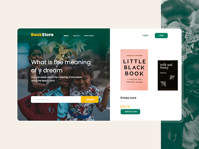 Bookstore - Landing page design ui ui design uidesign user experience user interface userinterface ux