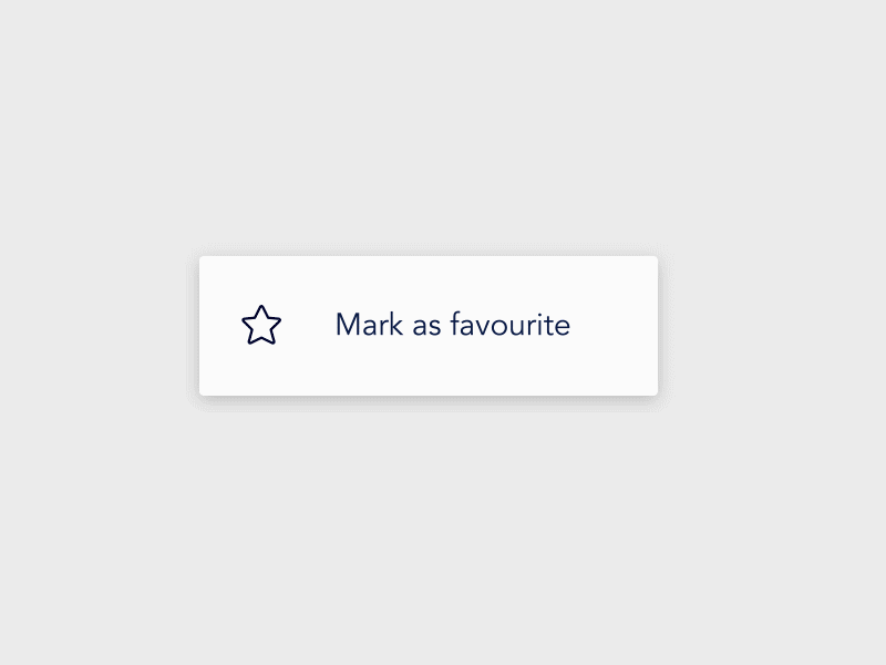 Mark as favourite animation design favourite ui user feedback ux web