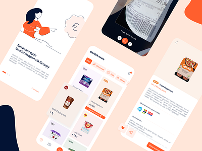 Scoupy redesign branding design grocery illustration product page shopping ui ux