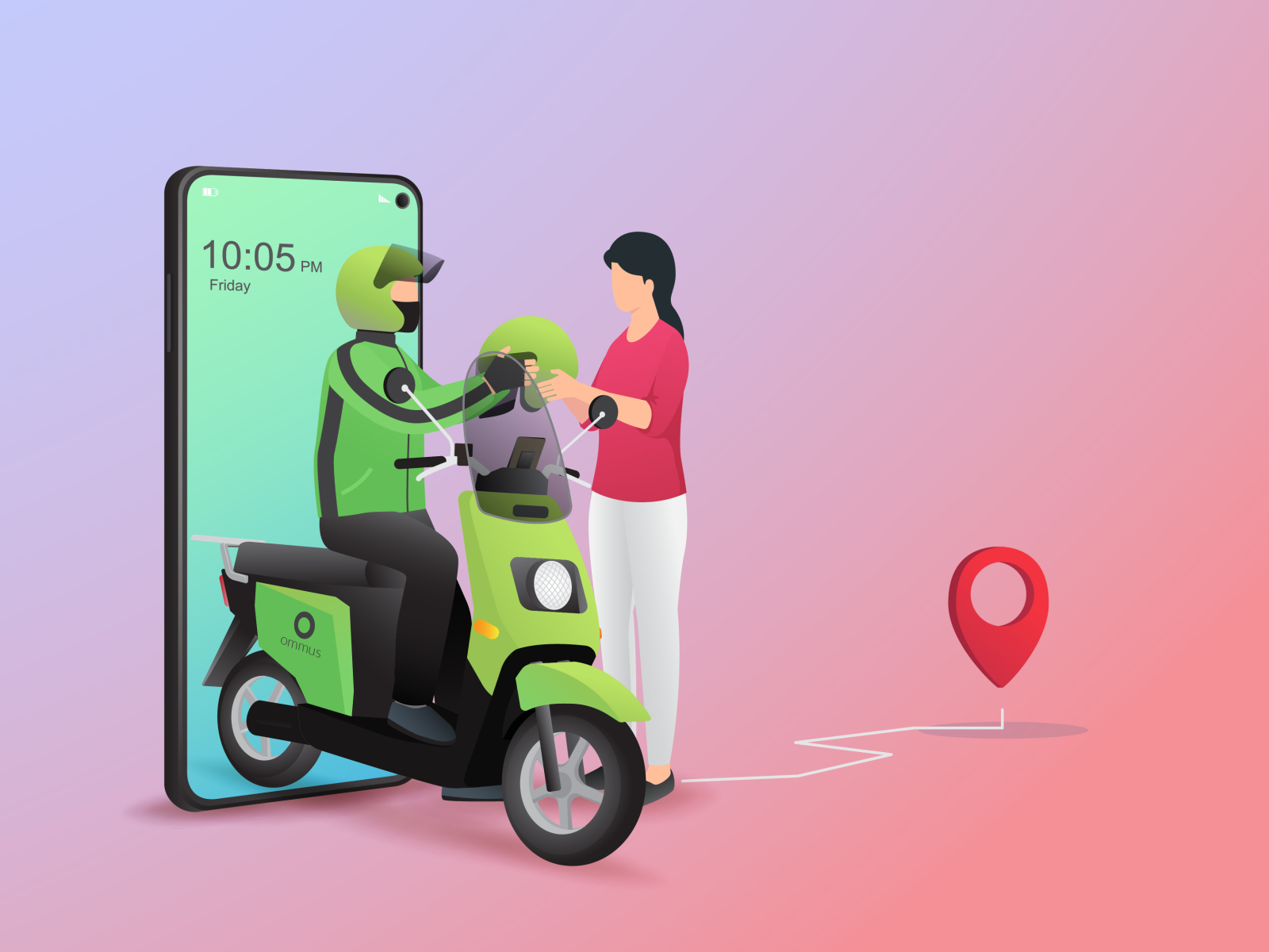 Online Motorbike Taxi By Ommus On Dribbble