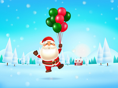 santa christmas holidays illustration new year santa claus vector winter