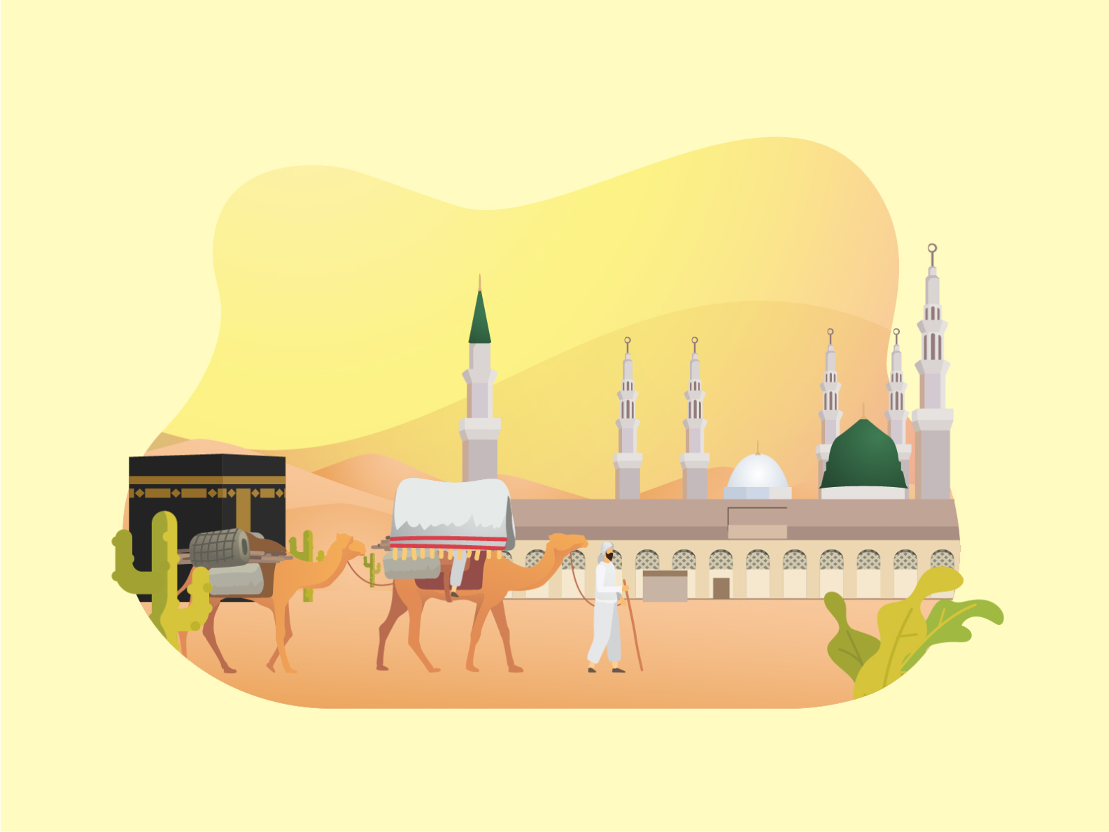 Mecca to Medina by ommus on Dribbble