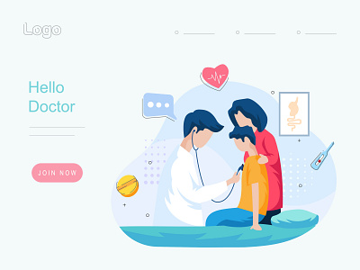 Hello doctor app application care concept design digital doctor flat health heart icon interface lifestyle medical mobile modern phone screen smart technology