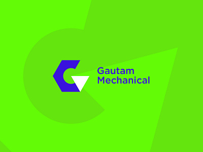 Gautam Mechanical | Logo in Colorful Background app icon design corporate branding corporate design corporate identity corporate logo custom logo design geometic geometric design logo logodesign logodesigner logomark logos logotypes