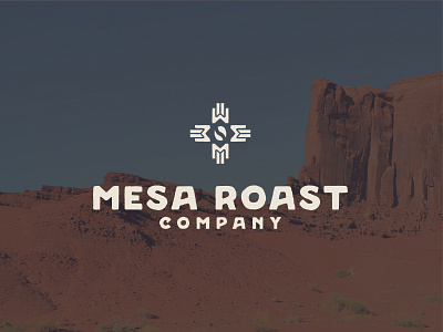 Mesa Roast Company Logo branding coffee company company logo mesa new mexico roast simple