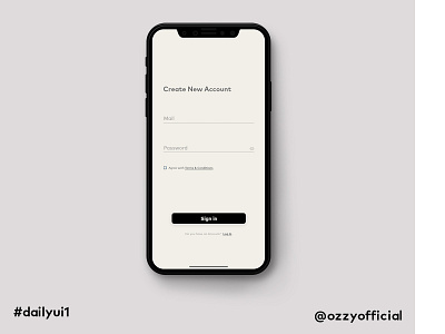 dailyui1 create account dailylogochallenge