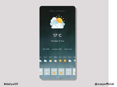 dailyui37 037 dailyui037 dailyuichallenge weather app