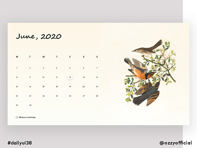 dailyui38 038 calendar dailyui038 dailyuichallenge