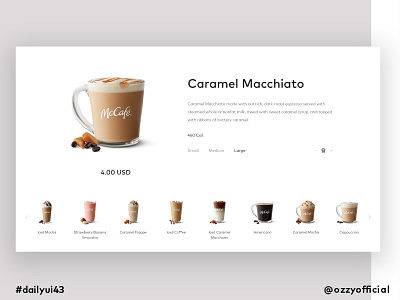 dailyui43 043 dailyui043 dailyuichallenge foodmenu