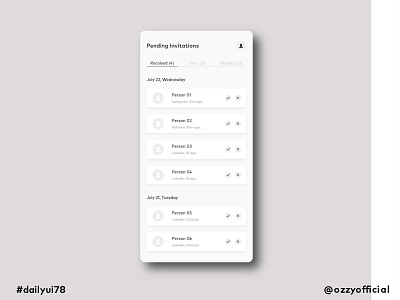 dailyui78 078 dailyui078 dailyuichallenge pending invitation