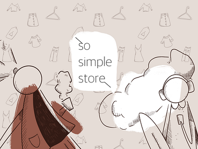 Brand identity and illustrations for so.simple.store