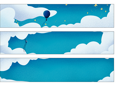 Illustrations for an annual calendar calendar design fantasy illustration sky stars