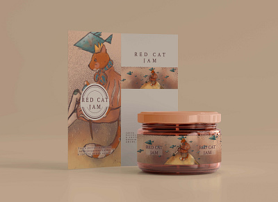 Jam packaging illustration animal branding cat design graphic design identity illustration jam packaging