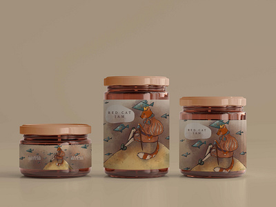 Jam packaging illustration