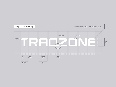 Anatomy of TRAQZONE logo brand identity identity logistics logo logo