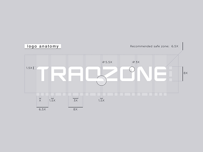 Anatomy of TRAQZONE logo