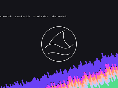 sharkevich brand identity logo