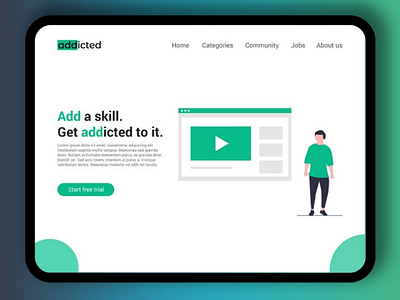 Landing Page ui