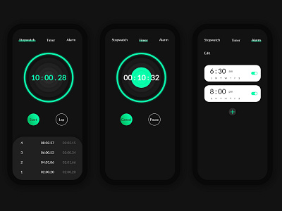 Alarm UI app dailyuichallenge design ui ui ux ui design uidesign uiux ux xd xd design