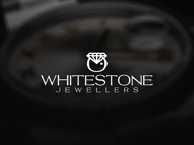 Whitestone Jewellers branding design flat graphic design illustration illustrator jewellery logo minimal type typography vector