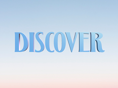 Discover 3d discover text typography