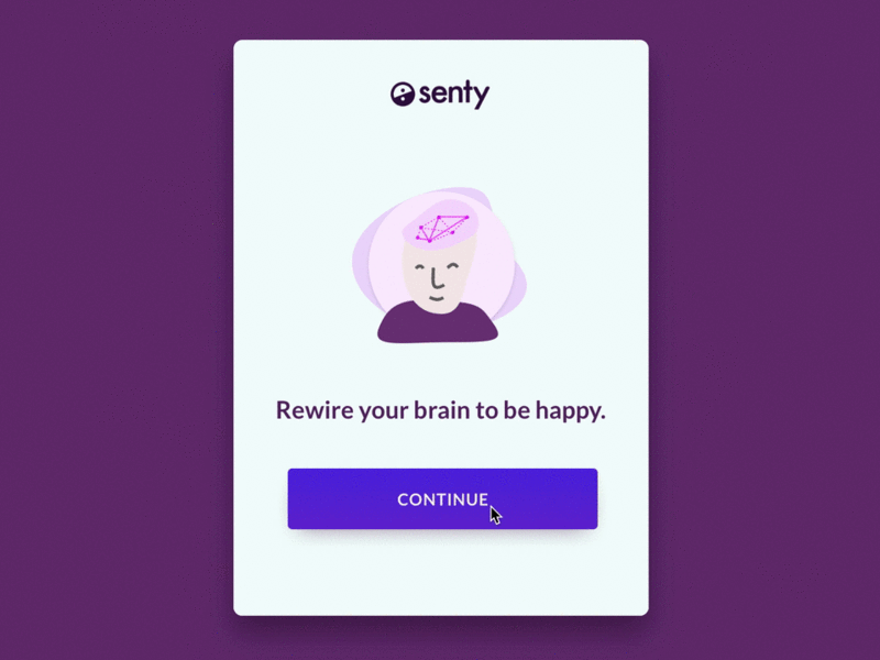 Senty app interaction