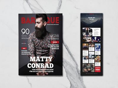 Barbeque Magazine & Web Site and barbeque car fashion life lifestyle magazine magazine cover magazine design man mockup travel ui ux watch website website design woman