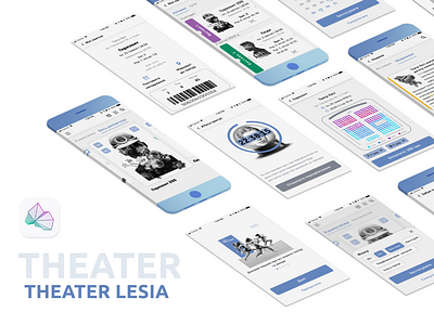 Theater Lesia app ui ux web