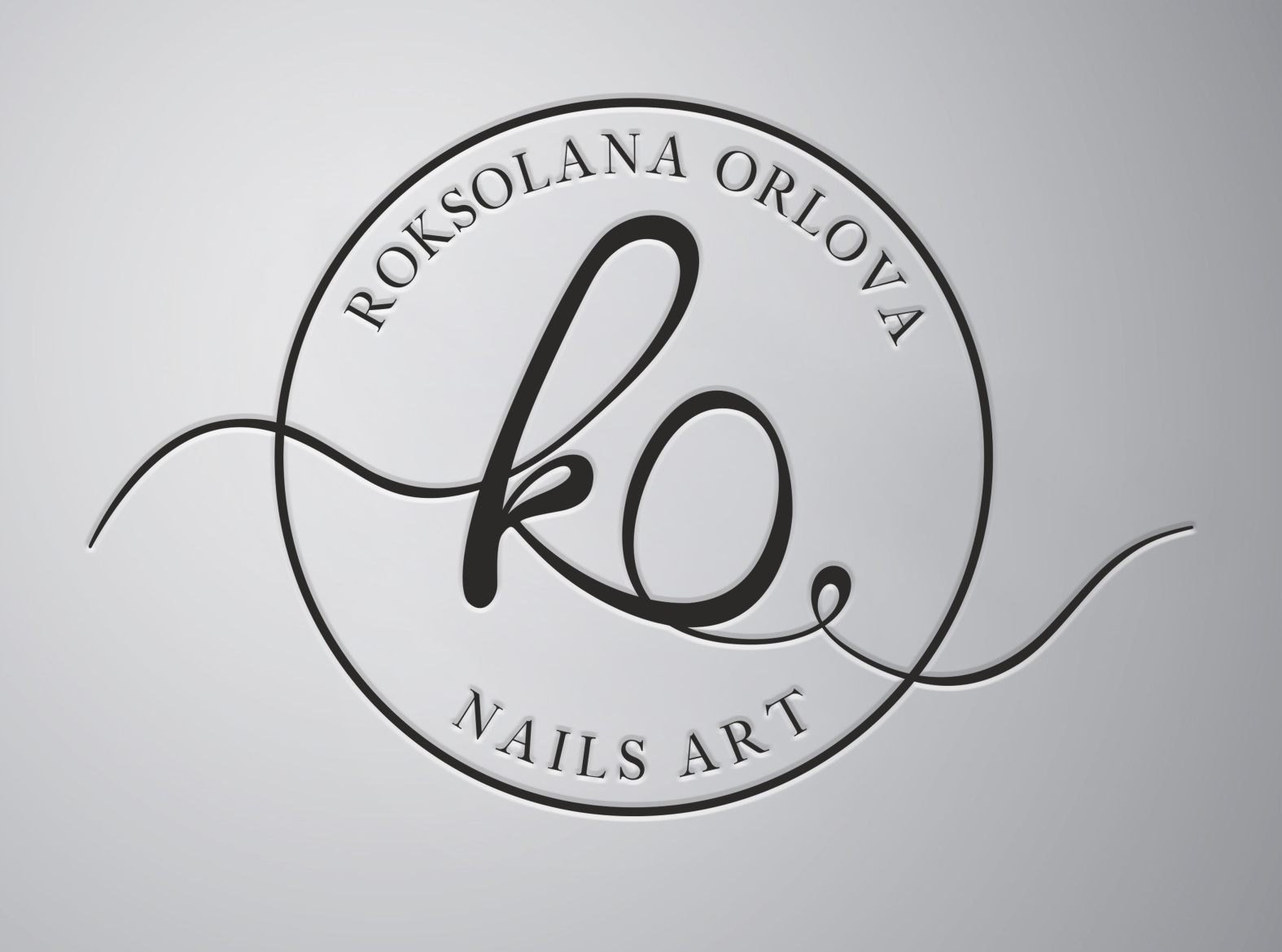 Logo RO nails art by Lilia on Dribbble